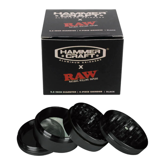 Raw X Hammercraft Black Aluminum CNC Grinder - Large