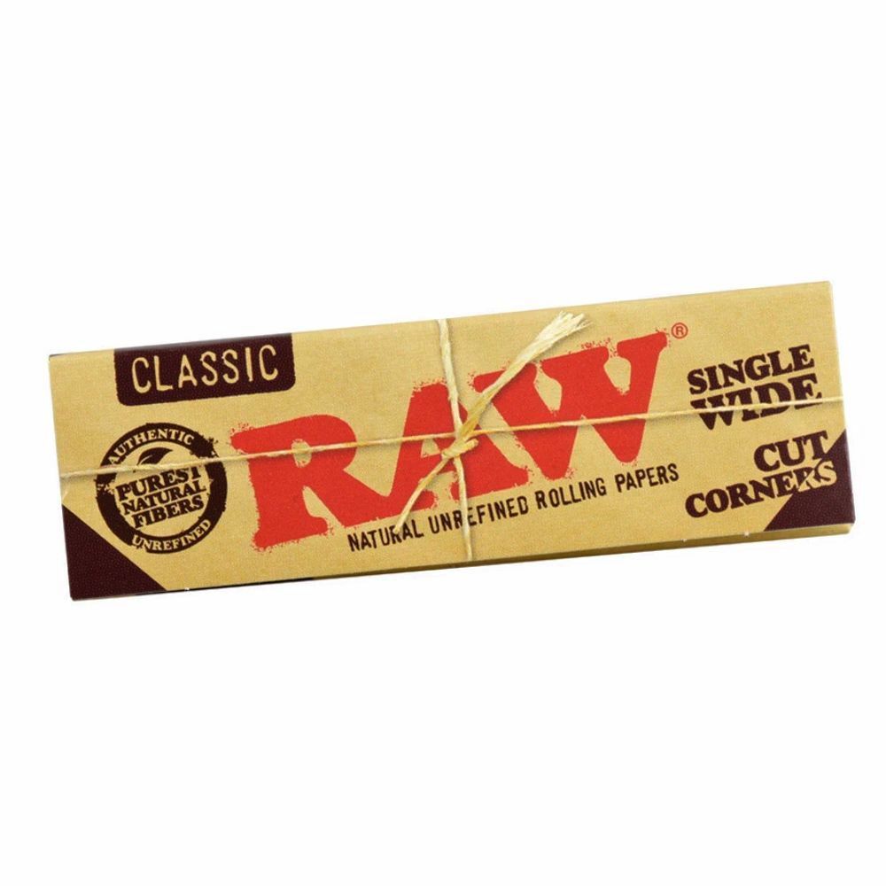RAW CLASSIC NATURAL UNREFINED SINGLE WIDE SINGLE WINDOW CUT CORNERS