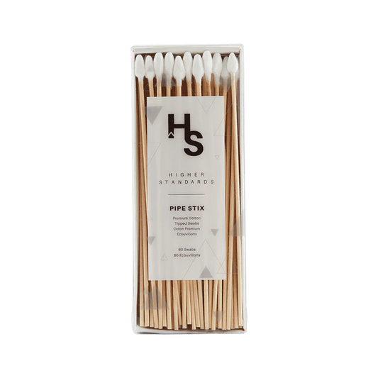 Higher Standards Pipe Stix - Long Cotton Swabs 60 Pack
