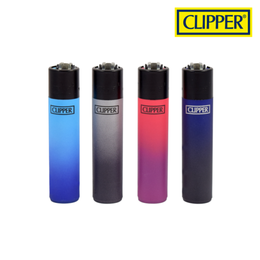 CLIPPER PLASTIC METALLIC GRADIENT LIGHTERS