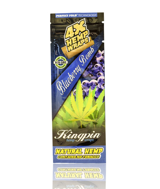 KINGPIN 4X HEMP WRAPS - BLUEBERRY BOMB