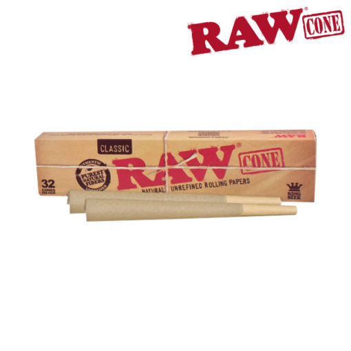 RAW CLASSIC PRE-ROLLED CONE KS [king size] – 32 PACK