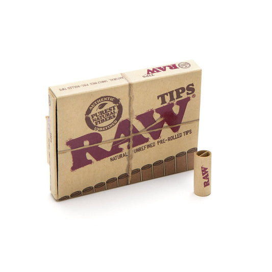 Raw Unbleached Pre-Rolled Tips - 21 per Pack