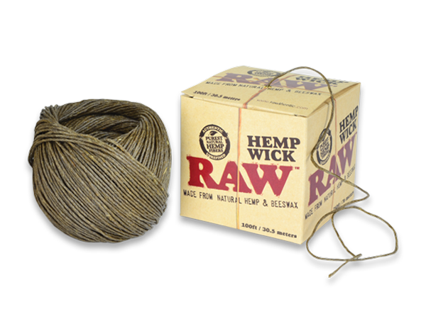 RAW HEMP WICK 100ft (30.5 meter)