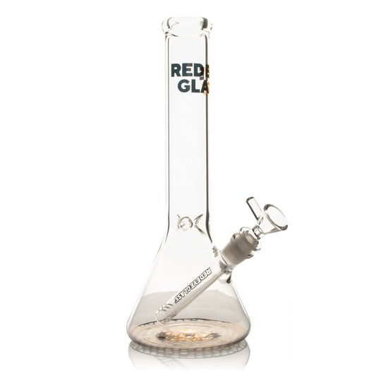 Red Eye Glass 12" Honeycomb Beaker Base Water Pipe/Bong