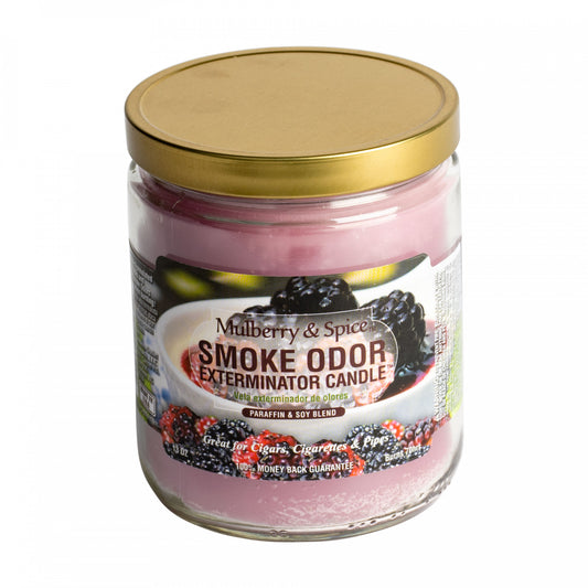 Smoke Odor - 13oz Candle - Mulberry & Spices