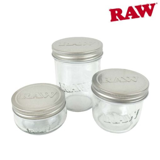 RAW MASON JARS – 6oz/10oz/16oz