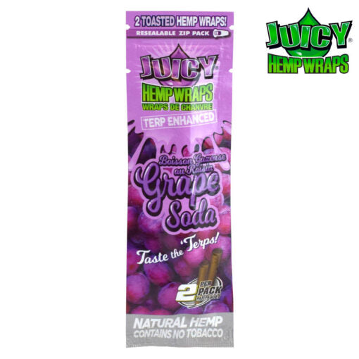 JUICY TERP ENHANCED HEMP WRAPS – GRAPE SODA