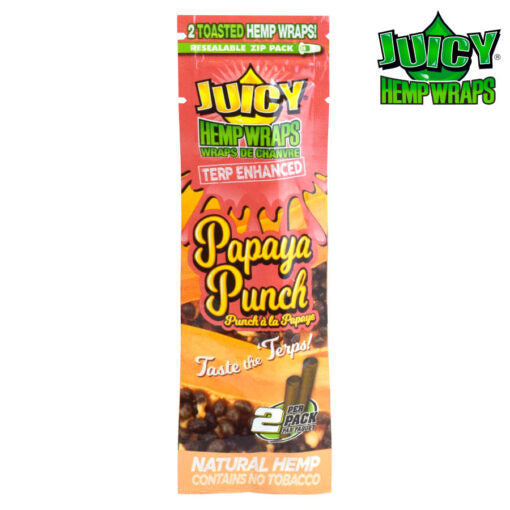 JUICY TERP ENHANCED HEMP WRAPS – PAPAYA PUNCH