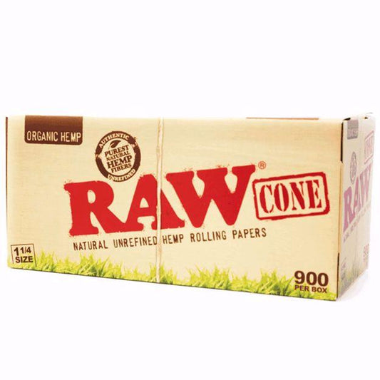 RAW ORGANIC NATURL UNREFINED HEMP PRE-ROLLED CONES 1 1/4 - 900 Pack