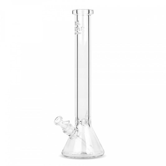 GEAR Premium - 18" 9mm Thick - Clear Beaker Tube Bong w/embossed logo