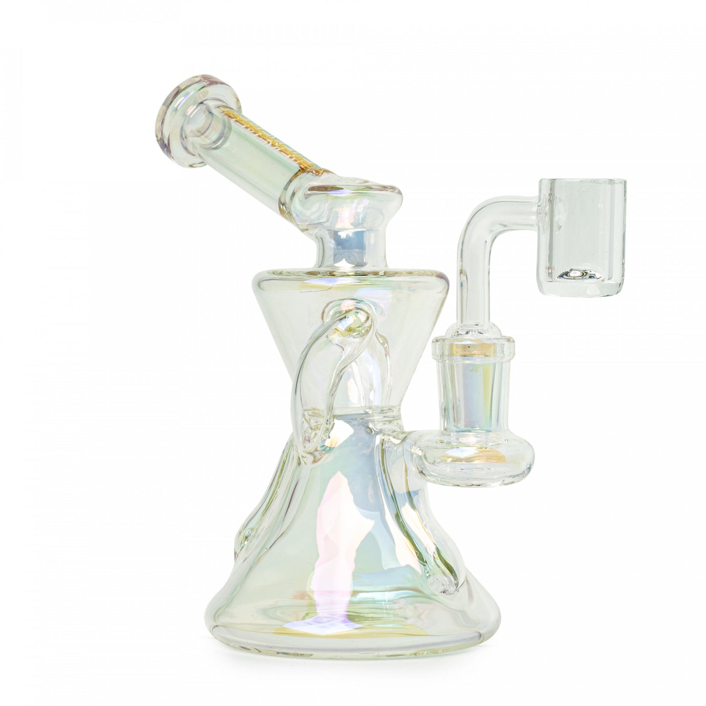 Red Eye Tek Mini Dab Rig - 6" Metallic Terminator Finish Gamma Concentrate Recycler