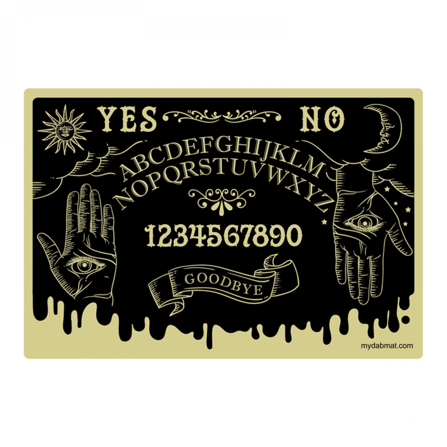 My Dab Mat - Ouija Board Glow in the Dark Non Stick Dab Mat