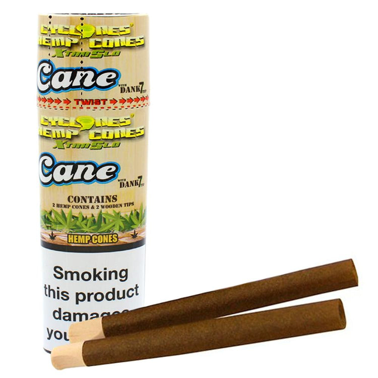 Cyclone - Hemp Cones 2 Pack - Cane Flavour with Dank 7 Tips