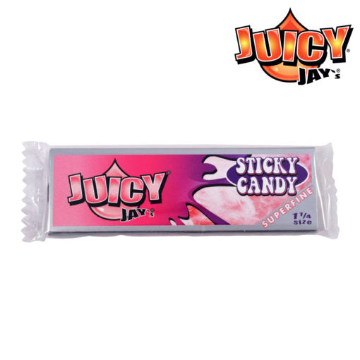 JUICY JAY’S 1¼ SUPERFINE – STICKY CANDY