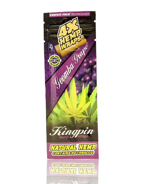 KINGPIN 4X HEMP WRAPS - GOOMBA GRAPE
