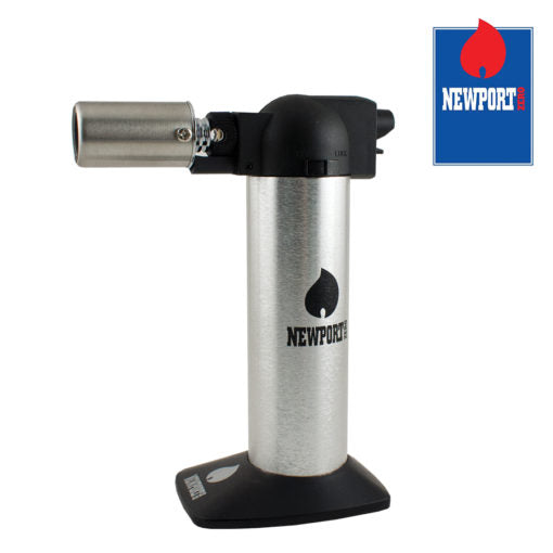 NEWPORT Zero -  6″ TORCH LIGHTER – SILVER