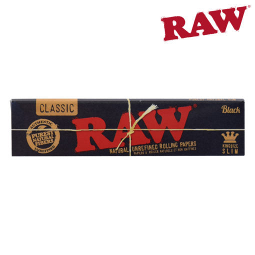 RAW BLACK KING SIZE SLIM - Rolling Papers