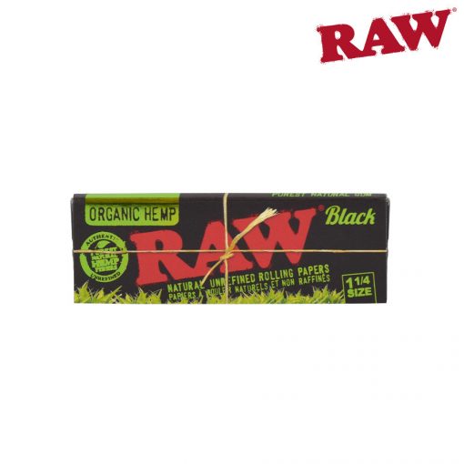 RAW BLACK ORGANIC 1¼ Rolling Papers