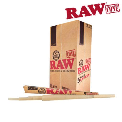 RAW PRE-ROLLED CONE 5 STAGE RAWKET