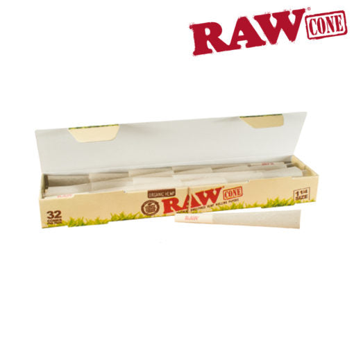 RAW ORGANIC PRE-ROLLED CONE 1¼ – 32 PACK