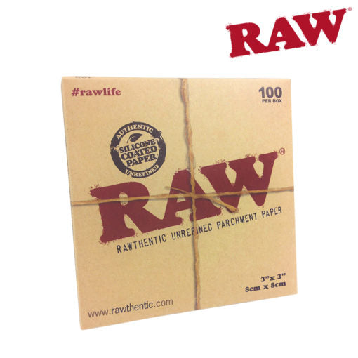 RAW PARCHMENT 3″X3″ SHEETS – 100 PACK