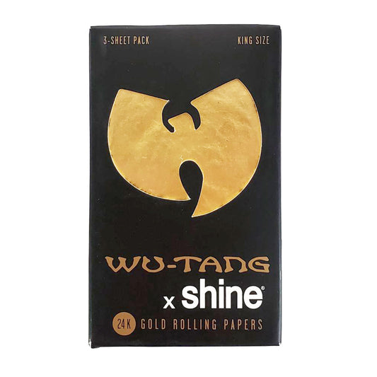Shine & Wu-Tang Collab 24K Gold King Size Papers - 3 Sheet Packs