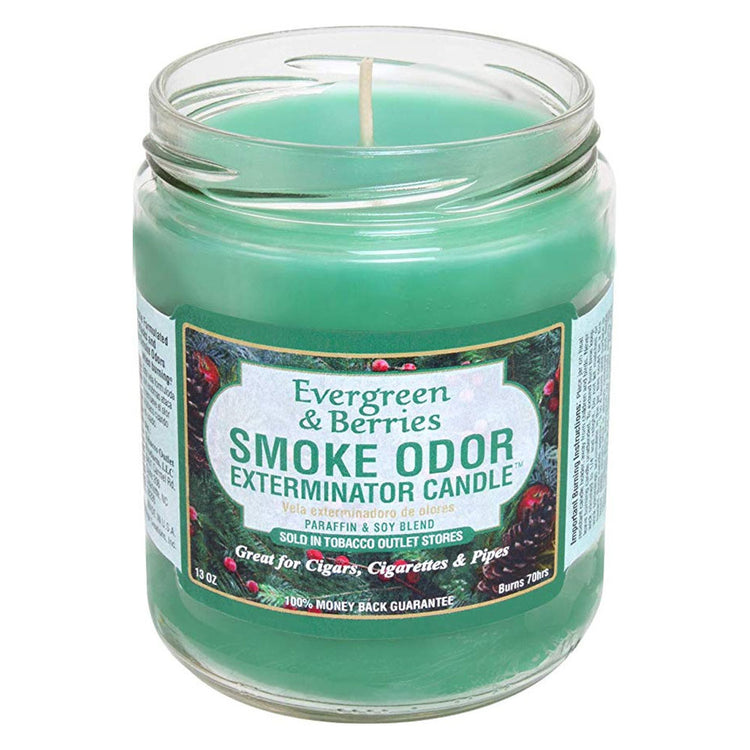 Smoke Odor 13oz. Candle - Evergreen & Berries