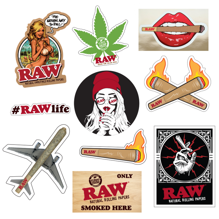 RAW Stickers - 10 Pack