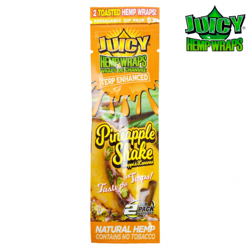 JUICY TERP ENHANCED HEMP WRAPS – PINEAPPLE SHAKE