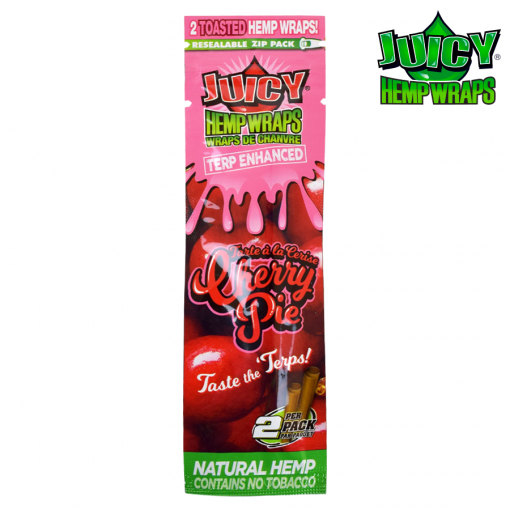 JUICY TERP ENHANCED HEMP WRAPS – CHERRY PIE