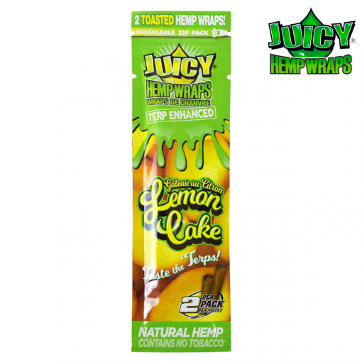 JUICY TERP ENHANCED HEMP WRAPS – LEMON CAKE