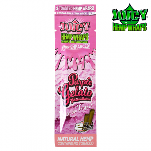 JUICY TERP ENHANCED HEMP WRAPS – PURPLE GELATO