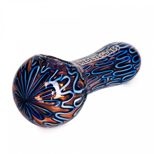 Red Eye Glass - 4" Electric Inside-Out Spoon Hand Pipe