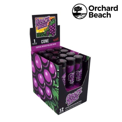 ORCHARD BEACH TERPENE INFUSED RAW CONES – GRAPE TREE - 1Pc