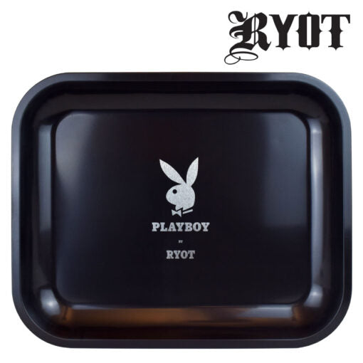 PLAYBOY BY RYOT ROLLING TRAYS – SILVER BUNNY LRG