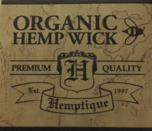 Hemptique - Organic Hemp Wick - Pocket Card 6.5 FT