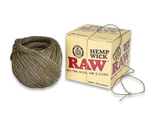 RAW HEMP WICK 100ft (30.5 meter)